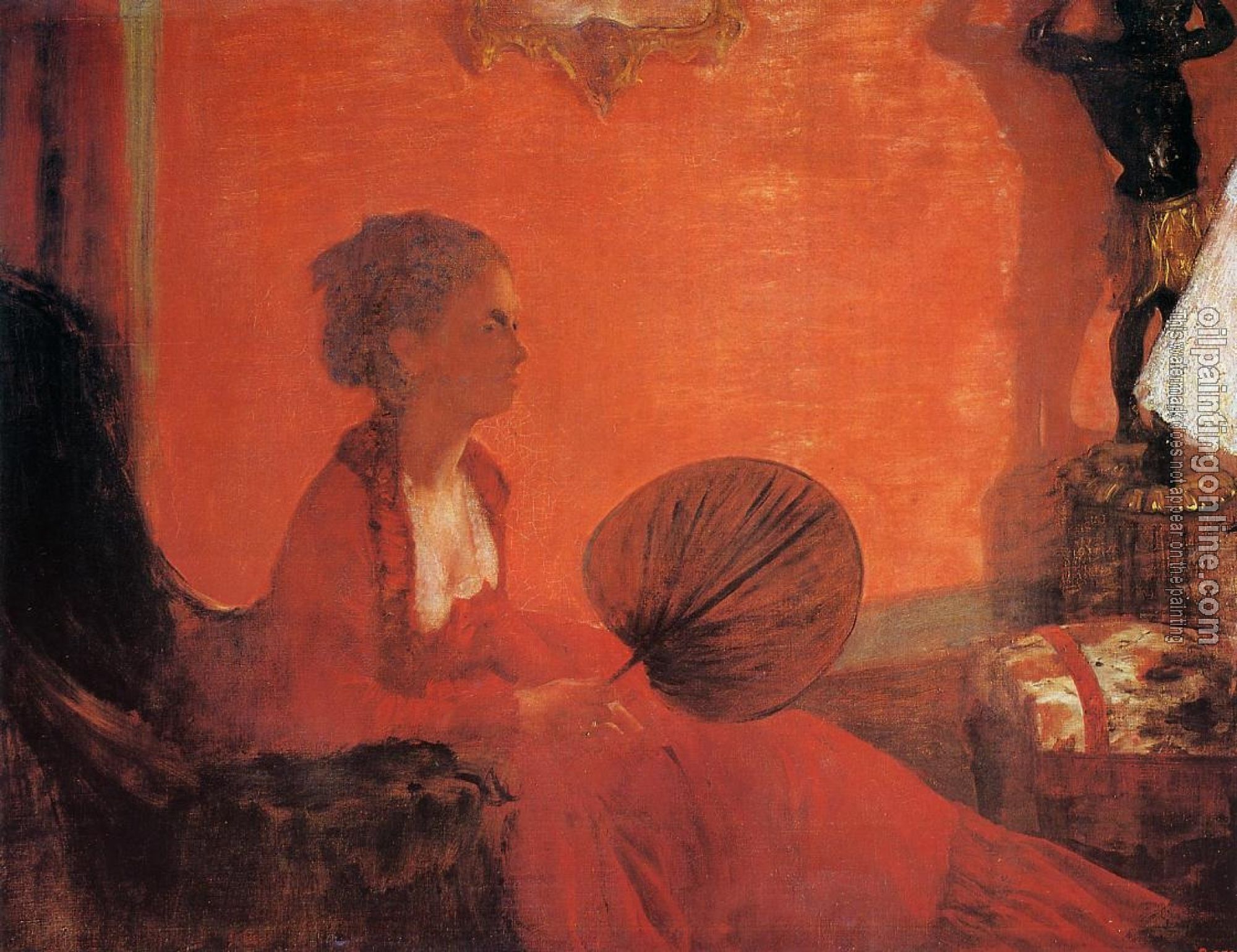 Degas, Edgar - Madame Camus with a Fan